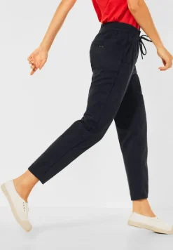 Casual Fit Hose in Unifarbe deep blue