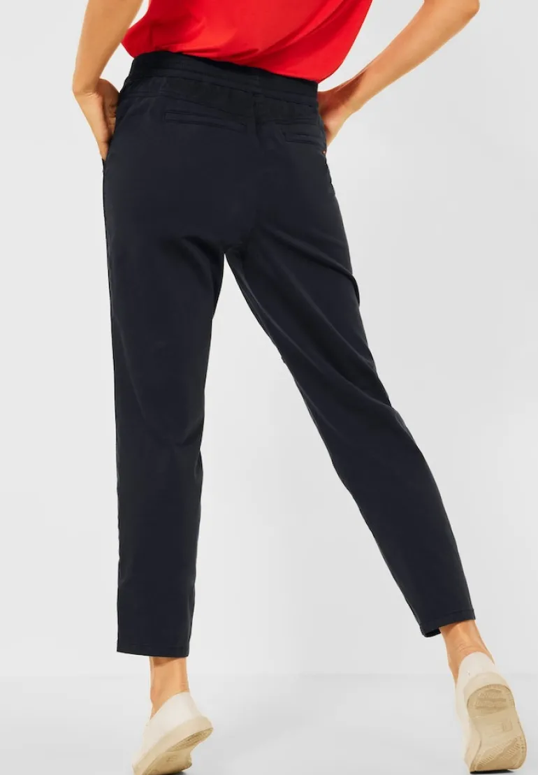 Casual Fit Hose in Unifarbe deep blue