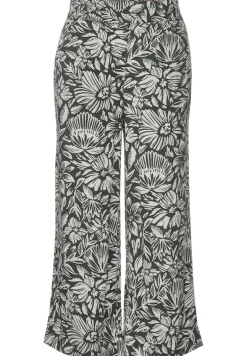 Casual Fit Hose mit Print easy khaki