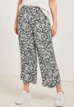 Casual Fit Hose mit Print easy khaki
