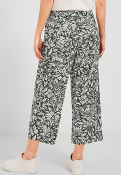 Casual Fit Hose mit Print easy khaki