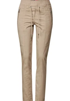 Casual Fit Hose mit Stretch authentic beige