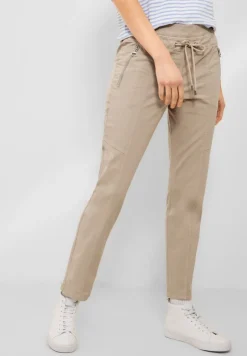 Casual Fit Hose mit Stretch authentic beige