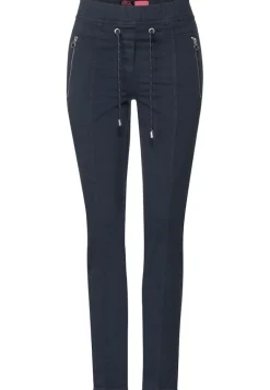Casual Fit Hose mit Stretch deep blue