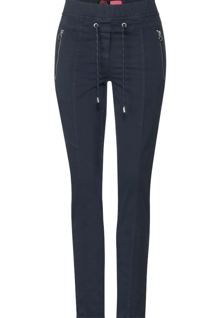 Casual Fit Hose mit Stretch deep blue