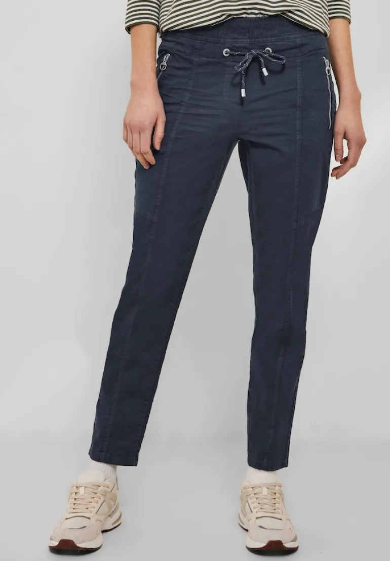 Casual Fit Hose mit Stretch deep blue