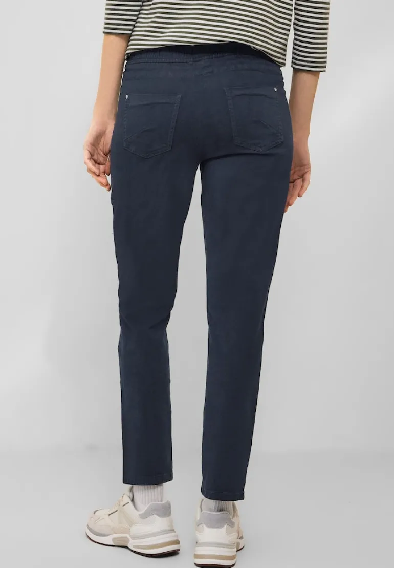 Casual Fit Hose mit Stretch deep blue