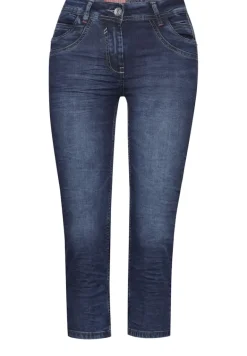 3/4 Casual Fit Jeans mid blue used wash