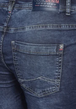 3/4 Casual Fit Jeans mid blue used wash