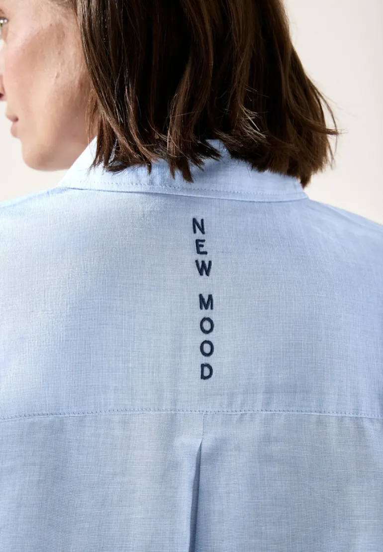 Chambray Bluse blouse blue
