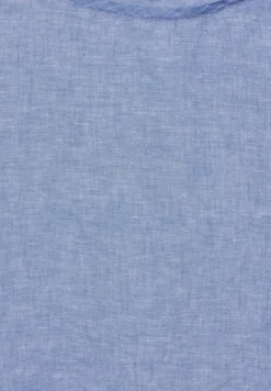 Chambray Bluse linen chambray blue