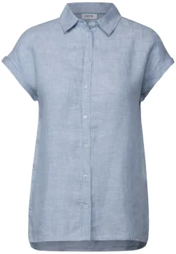 Chambray Leinenbluse chambray forever blue