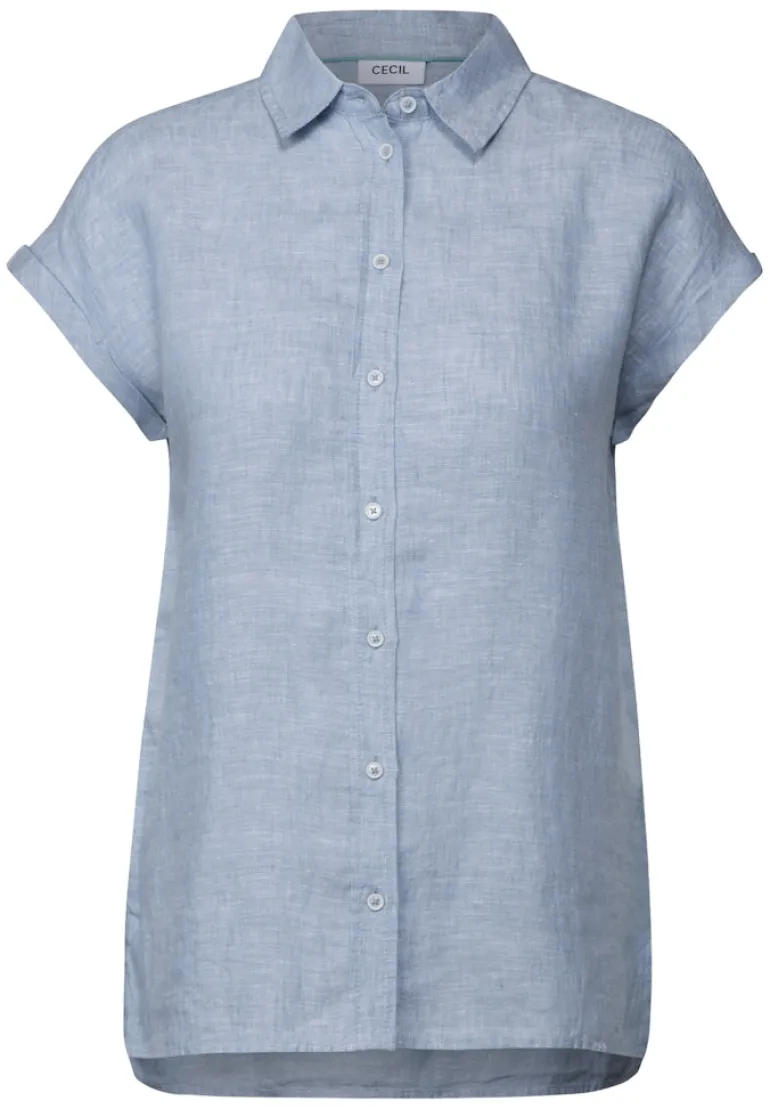 Chambray Leinenbluse chambray forever blue