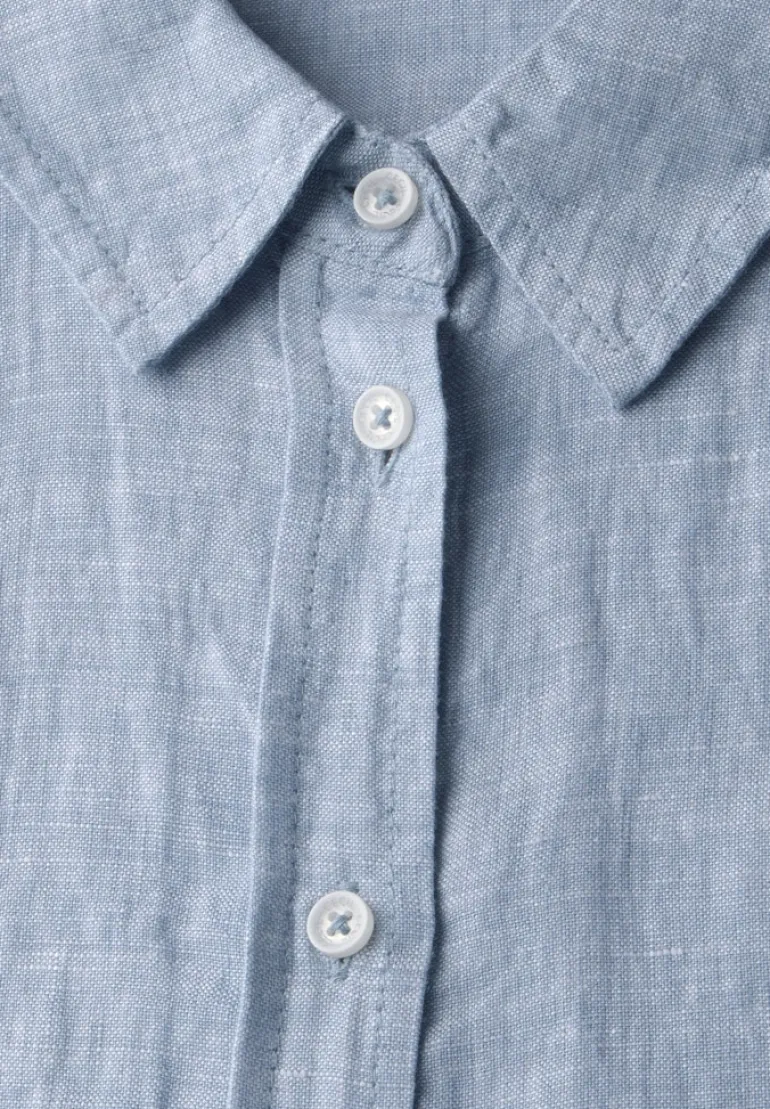 Chambray Leinenbluse chambray forever blue