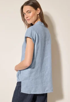 Chambray Leinenbluse chambray forever blue