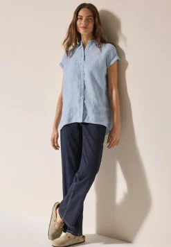 Chambray Leinenbluse chambray forever blue