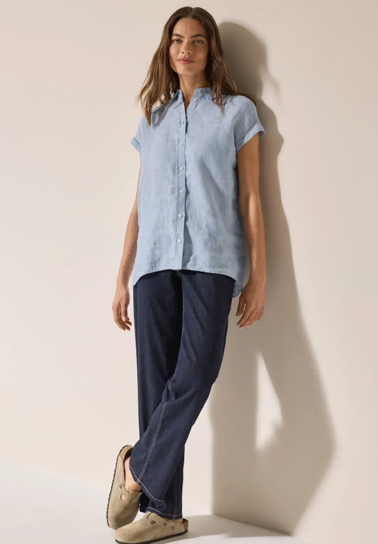 Chambray Leinenbluse chambray forever blue