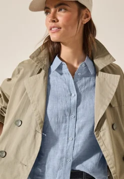 Chambray Leinenbluse chambray forever blue