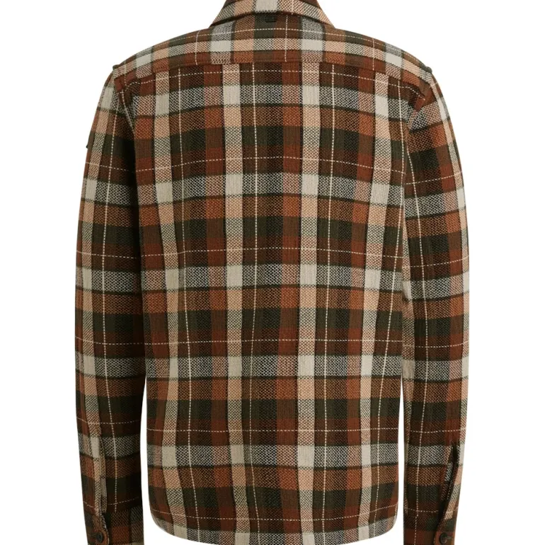 Check Matt Weave pecan brown