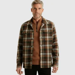Check Matt Weave pecan brown