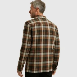Check Matt Weave pecan brown