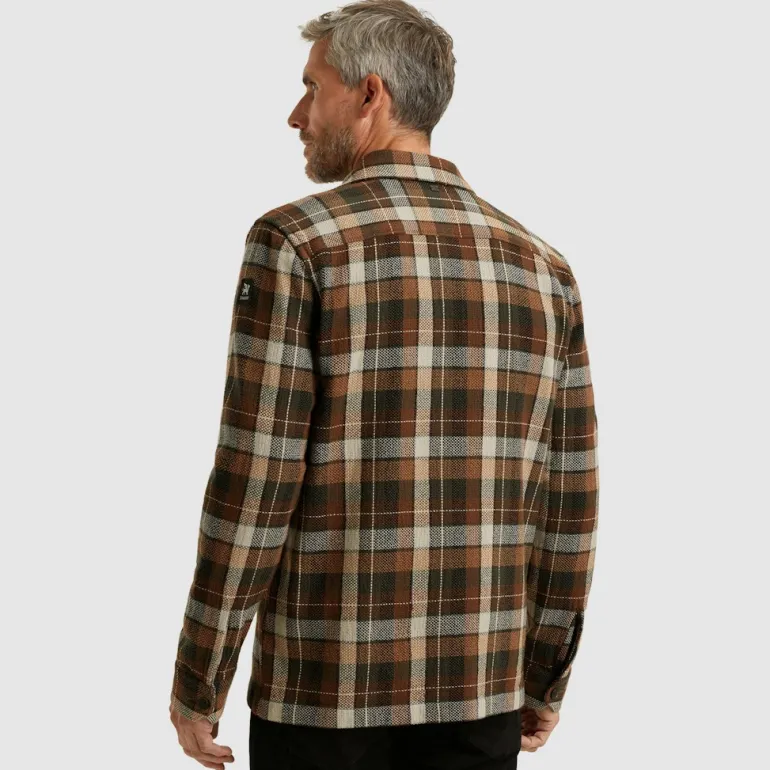 Check Matt Weave pecan brown