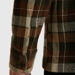 Check Matt Weave pecan brown