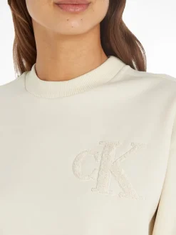 CHENILLE CK CREWNECK eggshell