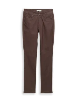 Coated TTLENE SLIM Jeans brown coated denim