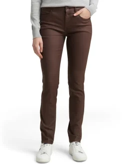 Coated TTLENE SLIM Jeans brown coated denim