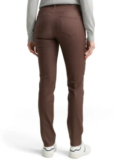 Coated TTLENE SLIM Jeans brown coated denim