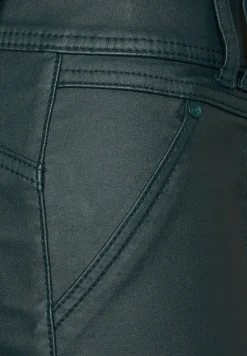 Coating Slim Fit Hose dark ocean green