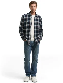 Comfort Fit Flanell-Hemd mit Karomuster navy multicolor check