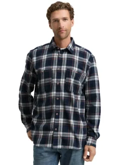 Comfort Fit Flanell-Hemd mit Karomuster navy multicolor check