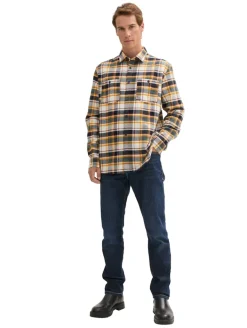 Comfort Hemd mit Karomuster navy multi check