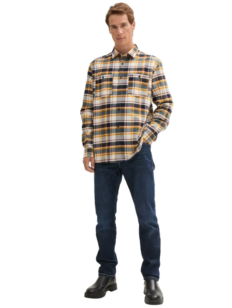 Comfort Hemd mit Karomuster navy multi check