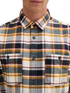 Comfort Hemd mit Karomuster navy multi check