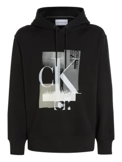 CONNECTED LAYER LANDSCAPE HOODIE ck black