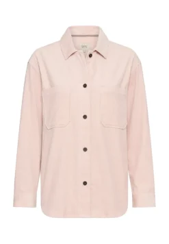 Cord-Bluse aus reiner Baumwolle mauve pink