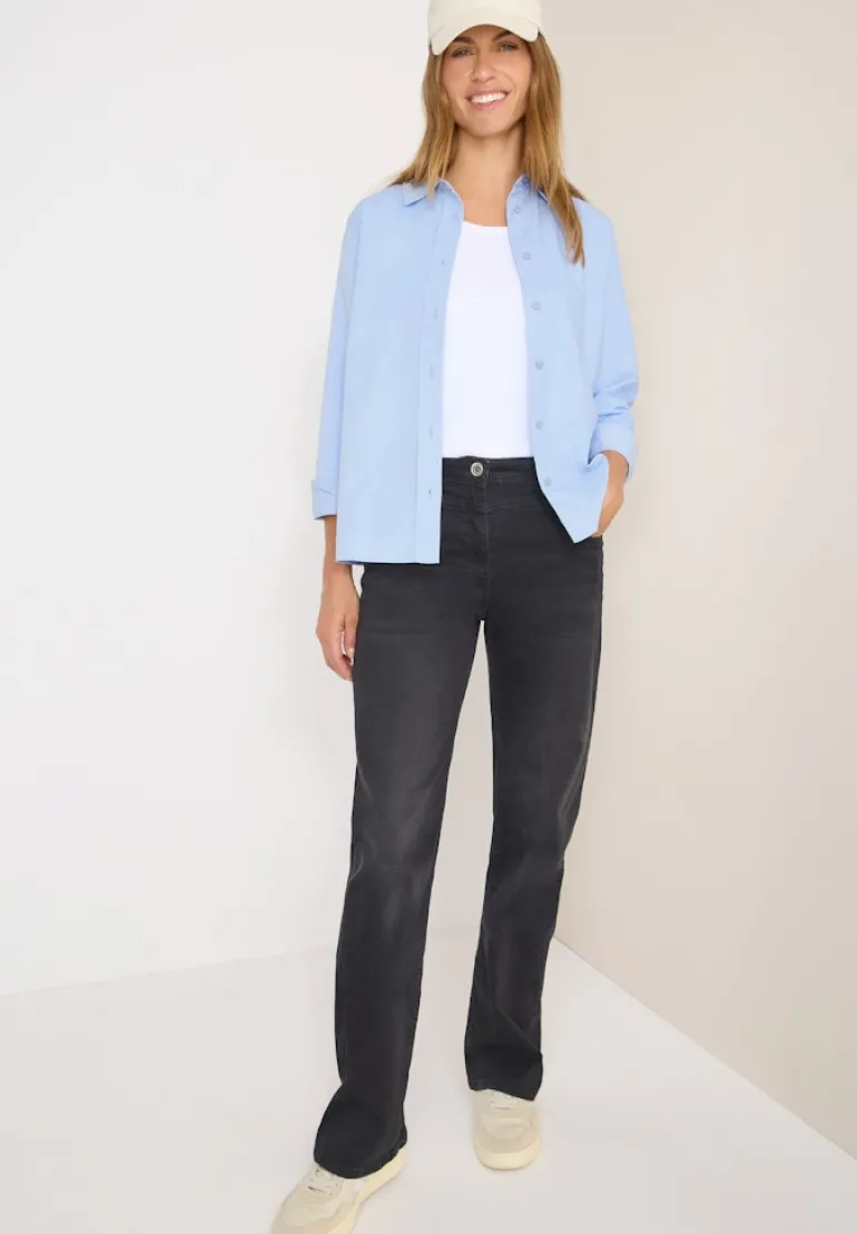 Cord Hemdbluse light sky blue