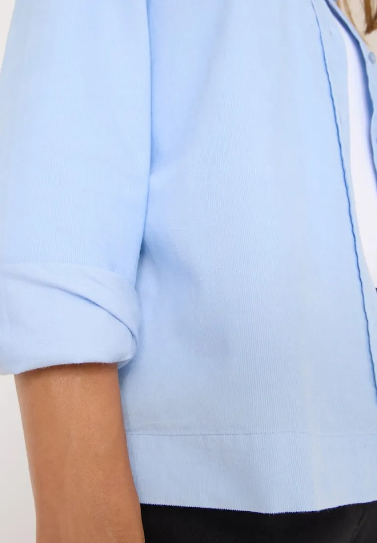 Cord Hemdbluse light sky blue