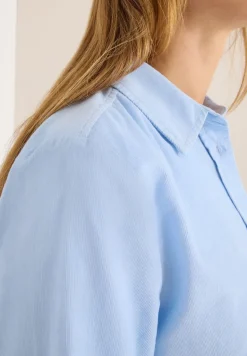 Cord Hemdbluse light sky blue
