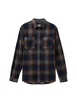Cordhemd mit Karomuster navy colorful structured check