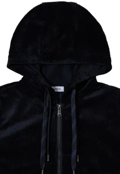 Cordjacke mit Kapuze urban dark blue