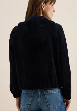Cordjacke mit Kapuze urban dark blue