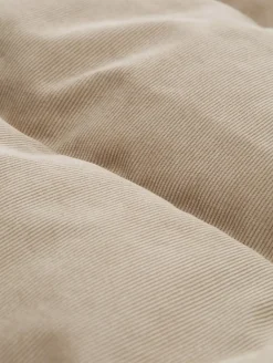 Cord Puffer-Jacke mit Stehkragen cashew beige