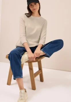 Cordshirt in Unifarbe oat milk beige