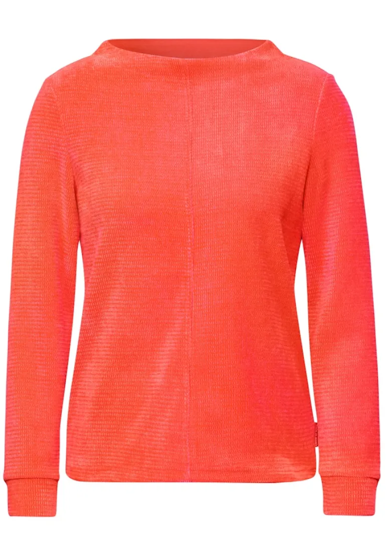 Cord-Shirt juicy orange