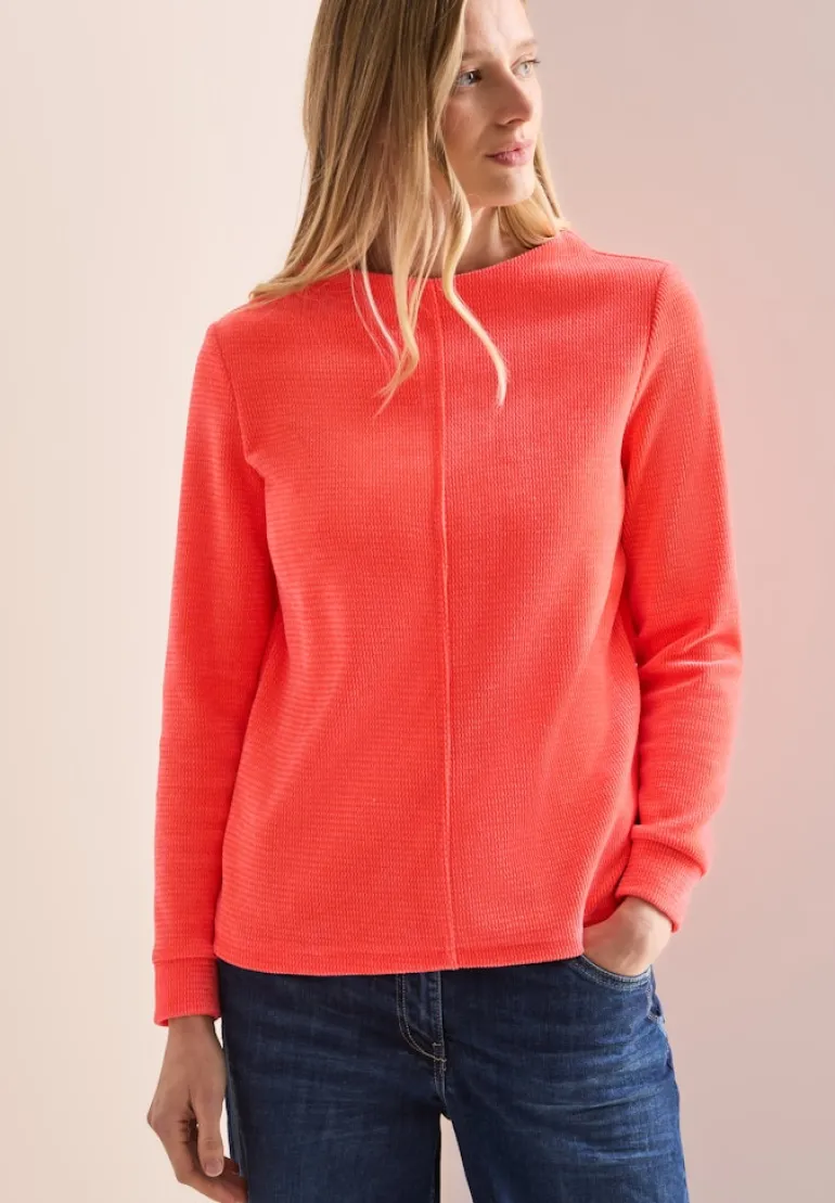 Cord-Shirt juicy orange