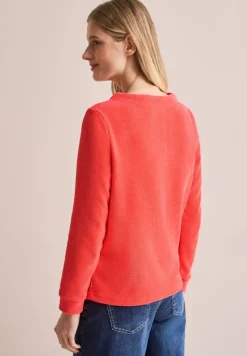 Cord-Shirt juicy orange